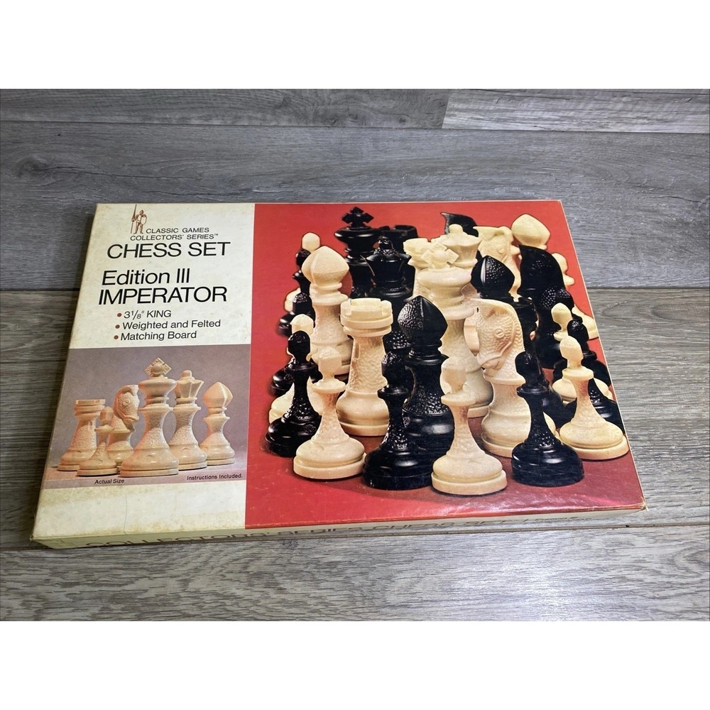 Vintage MCM Chess Set Classic Games Collectors Set‎ Edition III Imperator #305